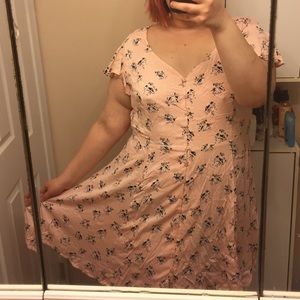 Plus Size Pink Bird Dress Torrid